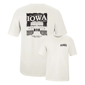 Iowa Hawkeyes USCAPE Trailblaze T-Shirt Small Vintage White