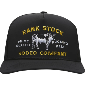 Men's Hooey Rank Stock Snapback Hat One Size Black/Yellow