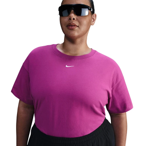 Women's Nike Sportswear Essential T-Shirt 3X Hot Fuchsia/White