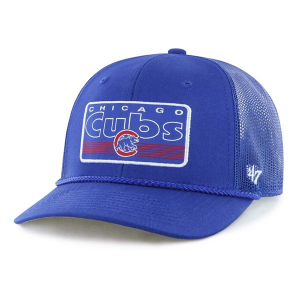 Kids' Chicago Cubs 47 Brand Mainline Trucker Snapback Hat Royal