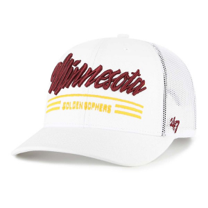 Minnesota Golden Gophers 47 Brand Garner Trucker Kids' Snapback Hat White