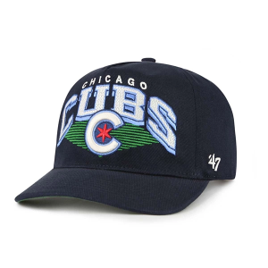 Kids' Chicago Cubs 47 Brand City Connect Panoma Hitch Snapback Hat Navy