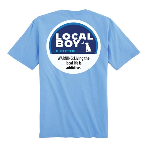 Men's Local Boy Outfitters Peppermint T-Shirt Large Washed Denim
