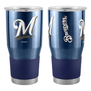 Logo Brands Milwaukee Brewers 30oz. Stainless Steel Gameday Tumbler