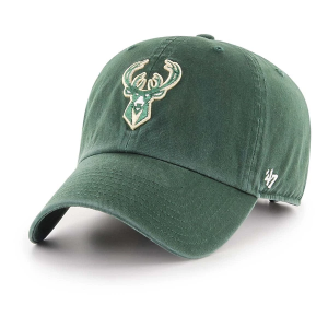 Kids' Milwaukee Bucks 47 Brand Clean Up Adjustable Hat Dark Green