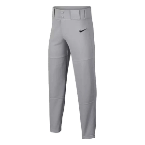 Boys' Nike Core Open Hem Baseball Pants Youth XSmall Grey/Black Regular