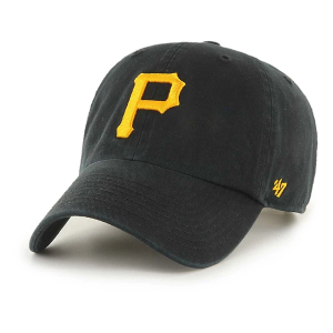 Kids' Pittsburgh Pirates 47 Brand Clean Up Adjustable Hat One Size Black