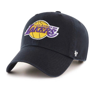 Kids' Los Angeles Lakers 47 Brand Clean Up Adjustable Hat Black