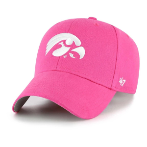 Iowa Hawkeyes 47 Brand Girls' Basic MVP Kids' Adjustable Hat Pink