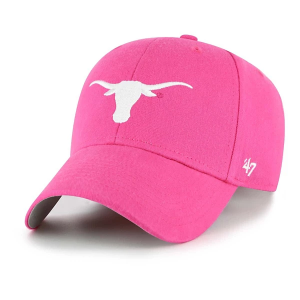Texas Longhorns 47 Brand Girls' Basic MVP Kids' Adjustable Hat Pink