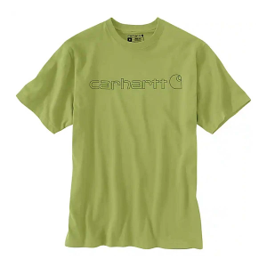 Men's Carhartt Loose Fit Heavyweight Logo Graphic T-Shirt Medium Algae Green