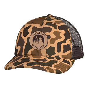 Kids' Local Boy Outfitters Leather Patch Trucker Snapback Hat One Size Old School
