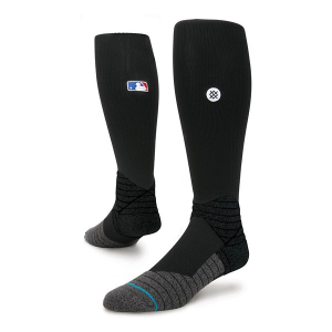 Men's Stance Diamond Pro Knee High Baseball Socks Large Black Singles