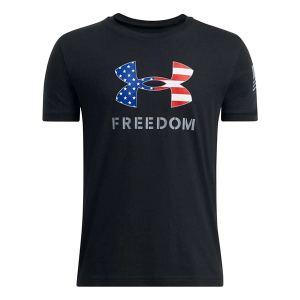 Kids' Under Armour Freedom Big Logo T-Shirt XLarge Black