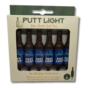 Putt Light Beer Bottle Golf Tees