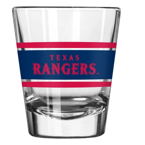 Logo Brands Texas Rangers Stripe Shot Glass