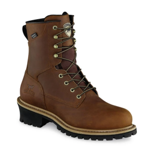 Men's Irish Setter Mesabi 8in Steel-Toe Waterproof Steel Toe Work Boots Outdoor 8.5 Brown