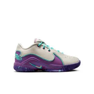 Kids' Nike LeBron XXII Basketball Shoes sneakers-athletic-shoes Big 4 Regular Soft Pearl/Hyper Turq/Vivid Purple