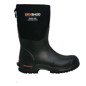 Men's Dryshod Mudcat Mid Rubber Boots Outdoor 11 Black
