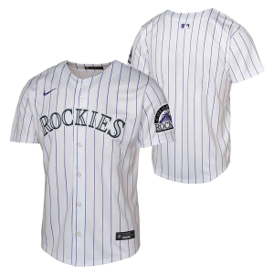 Kids' Colorado Rockies Nike Home Jersey XLarge White