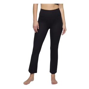 Women's prAna Luxara Rib Flare Crop Pants Large Black Regular
