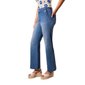 Women's Tribal Brooke Palazzo Marine Wide Leg Jeans Calypso 14 29
