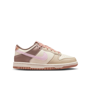 Kids' Nike Dunk Low Sneakers sneakers-athletic-shoes Big 4.5 Regular Desert Khaki/Pink Foam-Coconut Milk