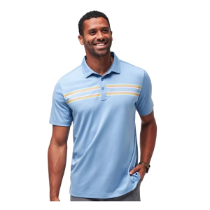 Men's TravisMathew Coral Beds Polo XLarge Quiet Harbor