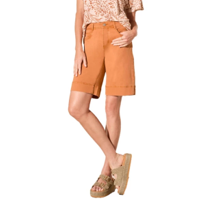 Women's Tribal Comfort Stretch Wide Leg Bermuda Shorts 16 Pinecone