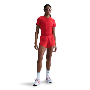 Women's Nike AeroSwift Shorts Medium Lt Crimson/Black