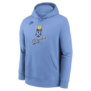 Kansas City Royals Nike Cooperstown Club Hoodie XLarge Light Blue