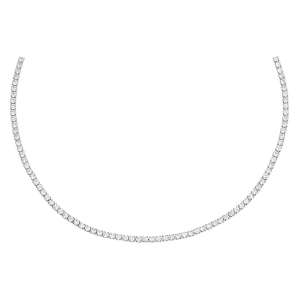 Adina Eden Women's Thin Tennis Choker Necklace