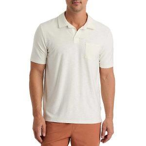 Men's Free Fly Bamboo Slub II Polo Large Sea Salt