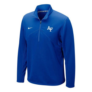 Air Force Falcons Nike Drifit Training 1/4 Zip Large Royal