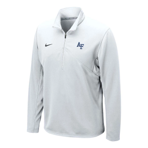 Air Force Falcons Nike Drifit Training 1/4 Zip Medium White