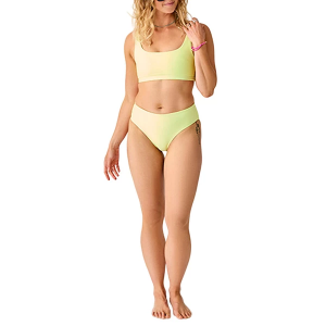 Women's Carve Designs Korbyn Compression Swim Bikini Top Sporty Small Limeade