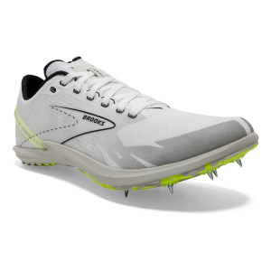 Adult Brooks Draft XC Spiked Cross Country Spikes M10.5/W12 White/Black/Nightlife
