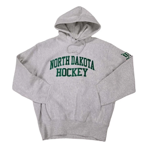 North Dakota Fighting Hawks Signature Concepts Hoodie Large Silver