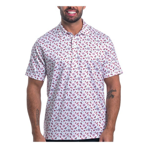 Men's Antigua Independence Polo 3XLarge White Multi