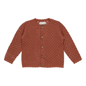 Girls' Rylee + Cru Cardigan Crochet Baby 12/18 mo. Poppy