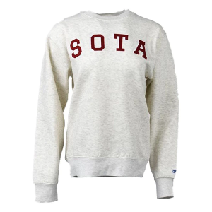 Men's Sota Clothing Bayport Crewneck Sweatshirt 2XLarge Oatmeal/Red