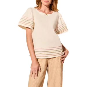Women's Tribal Contrast Stitching Shirt XLarge Coco Multi