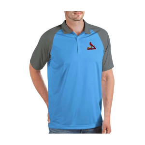 St. Louis Cardinals Nova Polo Large Columbia Blue/Steel