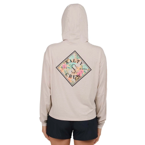 Women's Salty Crew Tippet Fill Tech Hoodie XLarge Oatmeal