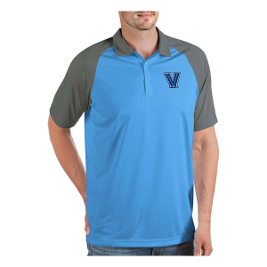 Villanova Wildcats Antigua Nova Polo Large Columbia Blue/Steel