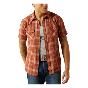 Men's Ariat Hector Retro Fit Button Up Shirt XLarge Clay