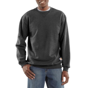 Men's Carhartt Loose Mid Weight Crewneck Sweatshirt 4XLarge Carbon Heather