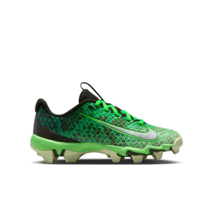 Kids' Nike Vapor BG Shark CD Molded Football Cleats Big 4 Sequoia/Metallic Silver/Green Strike