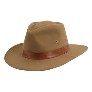 Men's Dorfman-Pacific Saguaro Shapeable Twill Outback Sun Hat Medium Bark
