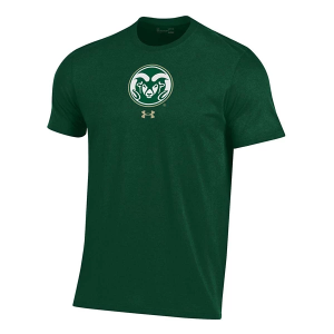 Colorado State Rams Under Armour Logo Performance Cotton T-Shirt 3XLarge Green